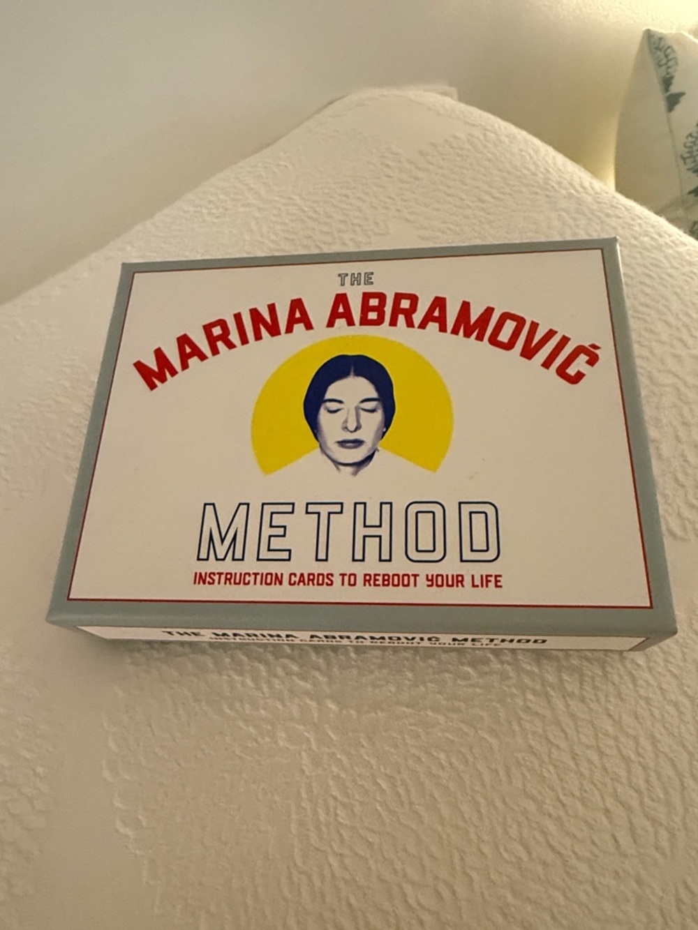 Artist Marina Abramovic Method Instruction Cards - White & Yellow Box